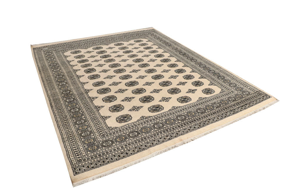 Blanched Almond Bokhara 6' 10 x 8' 6 - No. 59698 - ALRUG Rug Store