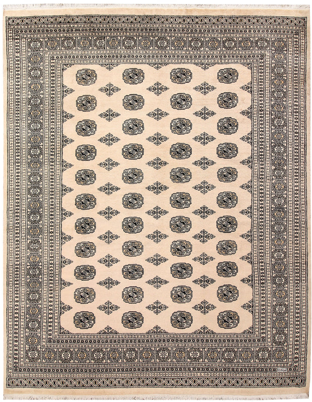 Blanched Almond Bokhara 6' 10 x 8' 6 - No. 59698 - ALRUG Rug Store