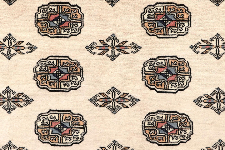 Blanched Almond Bokhara 6' 5 x 8' 7 - No. 59699 - ALRUG Rug Store