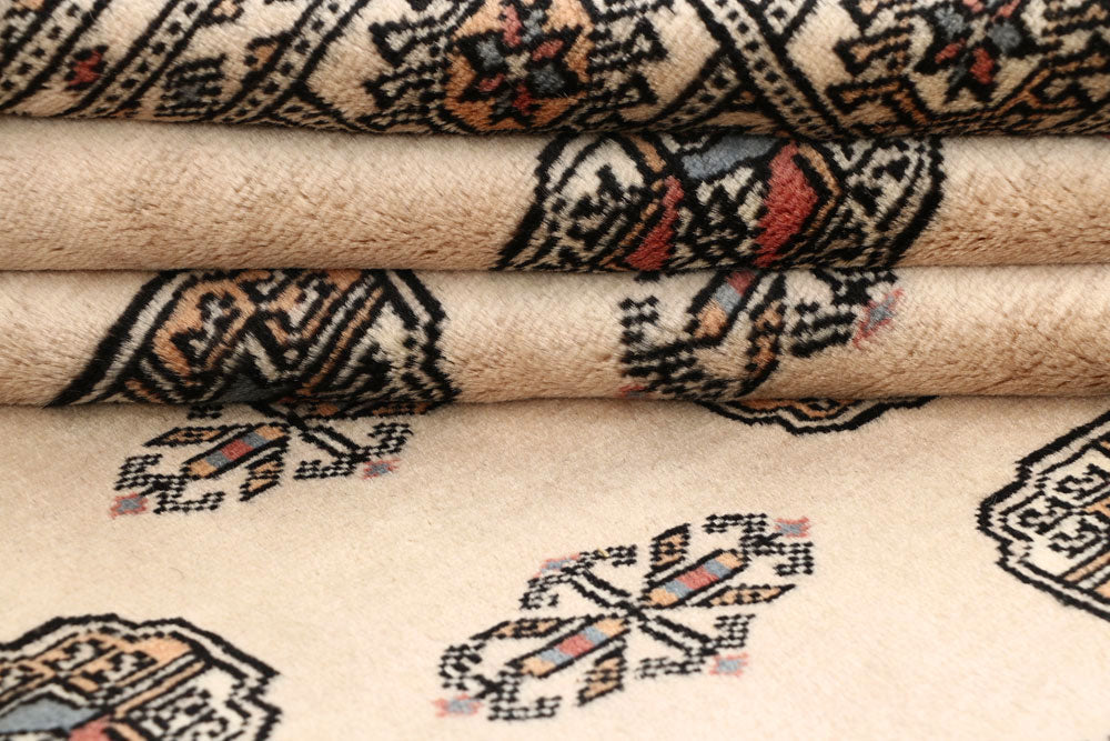 Blanched Almond Bokhara 6' 8 x 8' 2 - No. 59700 - ALRUG Rug Store