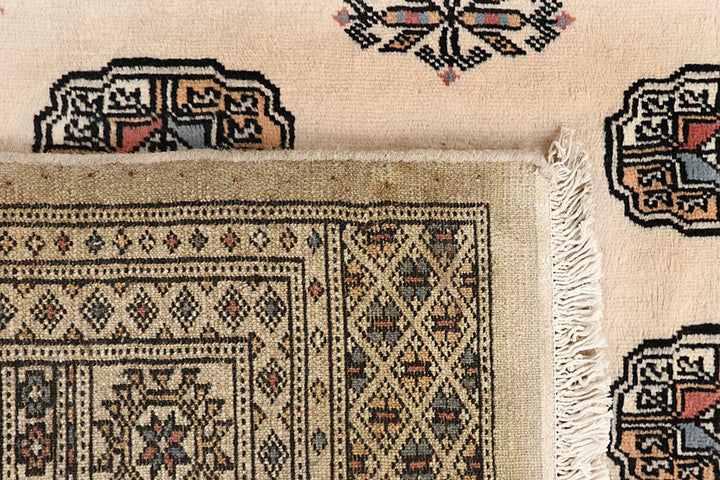 Blanched Almond Bokhara 6' 8 x 8' 2 - No. 59700 - ALRUG Rug Store