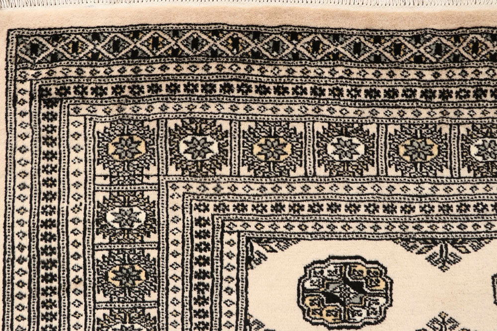 Blanched Almond Bokhara 6' 7 x 8' 10 - No. 59701 - ALRUG Rug Store