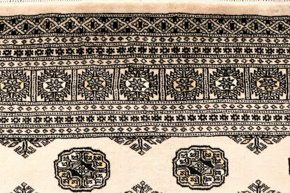 Blanched Almond Bokhara 6' 7 x 8' 10 - No. 59701 - ALRUG Rug Store