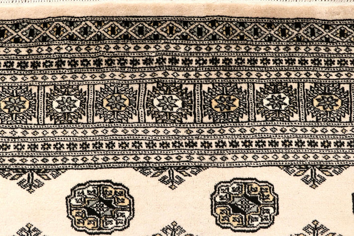 Blanched Almond Bokhara 6' 7 x 8' 10 - No. 59701 - ALRUG Rug Store