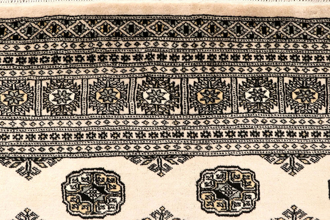 Blanched Almond Bokhara 6'  7" x 8'  10" - No. QA13022