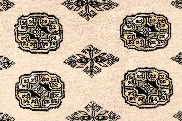 Blanched Almond Bokhara 6' 7 x 8' 10 - No. 59701 - ALRUG Rug Store