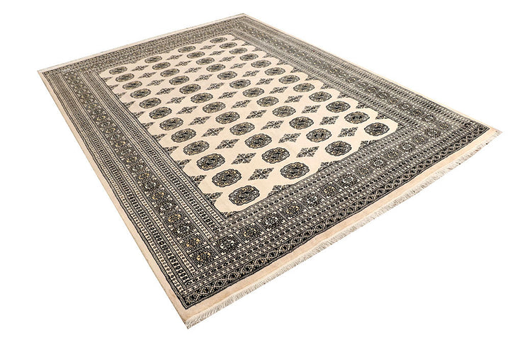 Blanched Almond Bokhara 6' 7 x 8' 10 - No. 59701 - ALRUG Rug Store