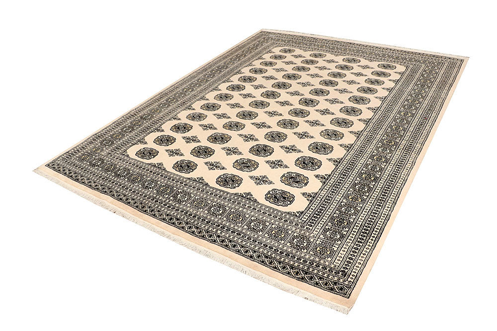 Blanched Almond Bokhara 6' 7 x 8' 10 - No. 59701 - ALRUG Rug Store