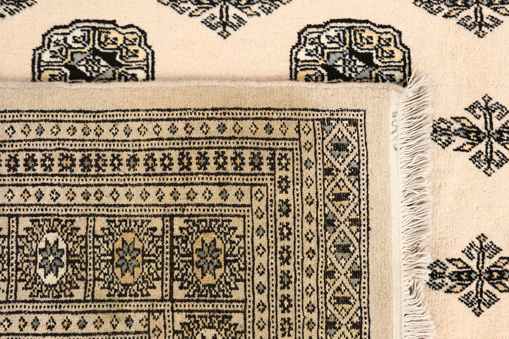 Blanched Almond Bokhara 6' 7 x 8' 10 - No. 59701 - ALRUG Rug Store