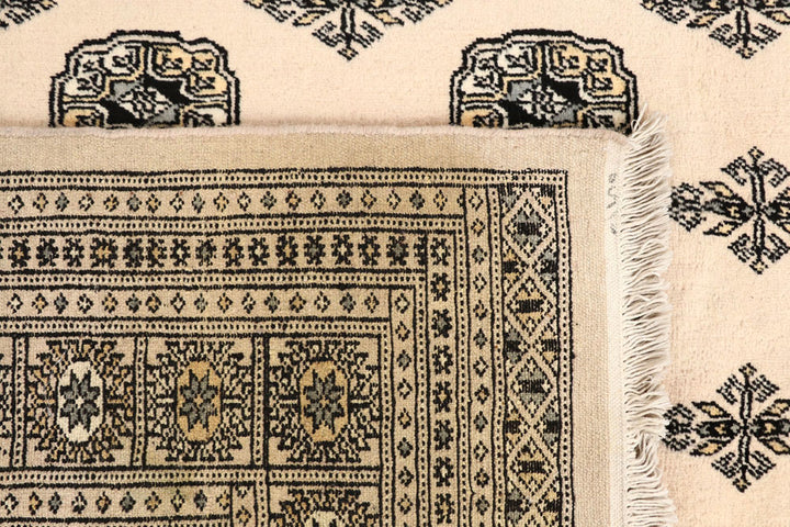 Blanched Almond Bokhara 6' 7 x 8' 10 - No. 59701 - ALRUG Rug Store