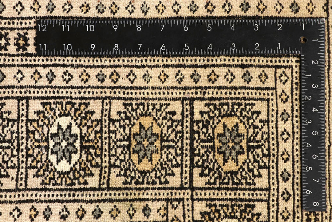 Blanched Almond Bokhara 6'  7" x 8'  10" - No. QA13022