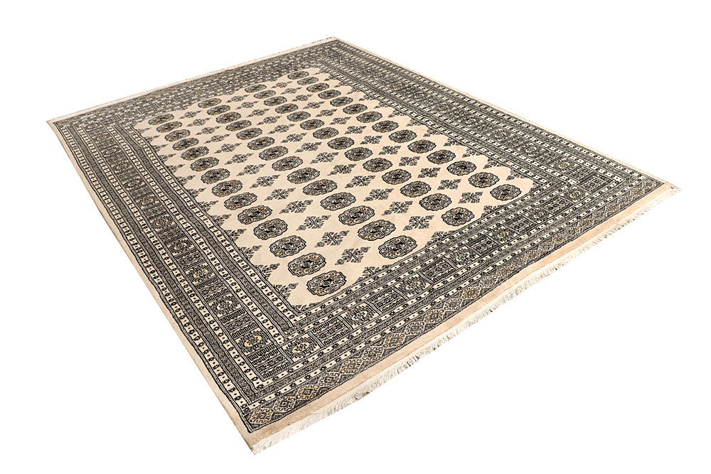 Blanched Almond Bokhara 6' 7 x 8' 6 - No. 59702 - ALRUG Rug Store