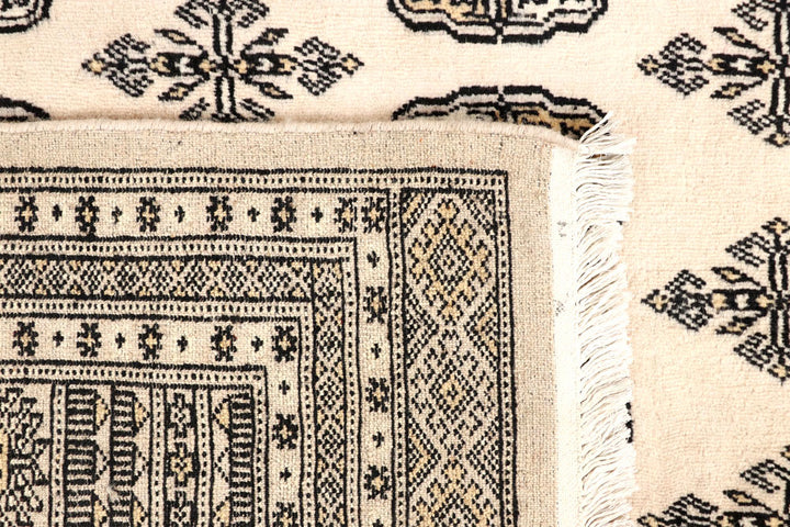 Blanched Almond Bokhara 6' 7 x 8' 6 - No. 59702 - ALRUG Rug Store