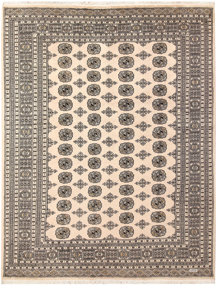 Blanched Almond Bokhara 6' 7 x 8' 6 - No. 59702 - ALRUG Rug Store