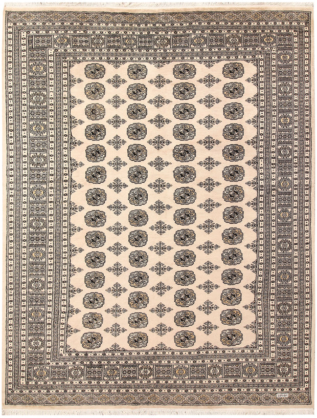 Blanched Almond Bokhara 6' 7 x 8' 6 - No. 59702 - ALRUG Rug Store