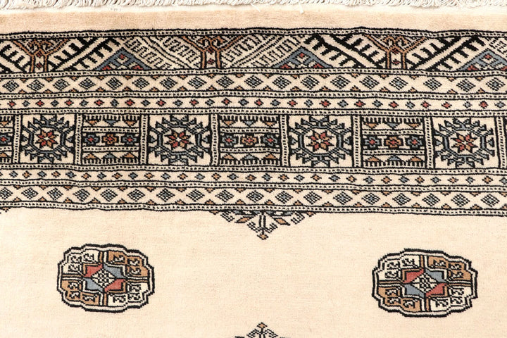 Blanched Almond Bokhara 6' 7 x 7' 7 - No. 59703 - ALRUG Rug Store