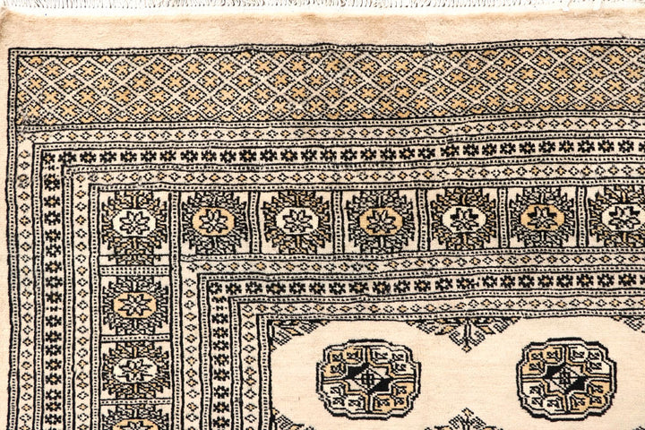 Blanched Almond Bokhara 6' 6 x 8' 2 - No. 59704 - ALRUG Rug Store