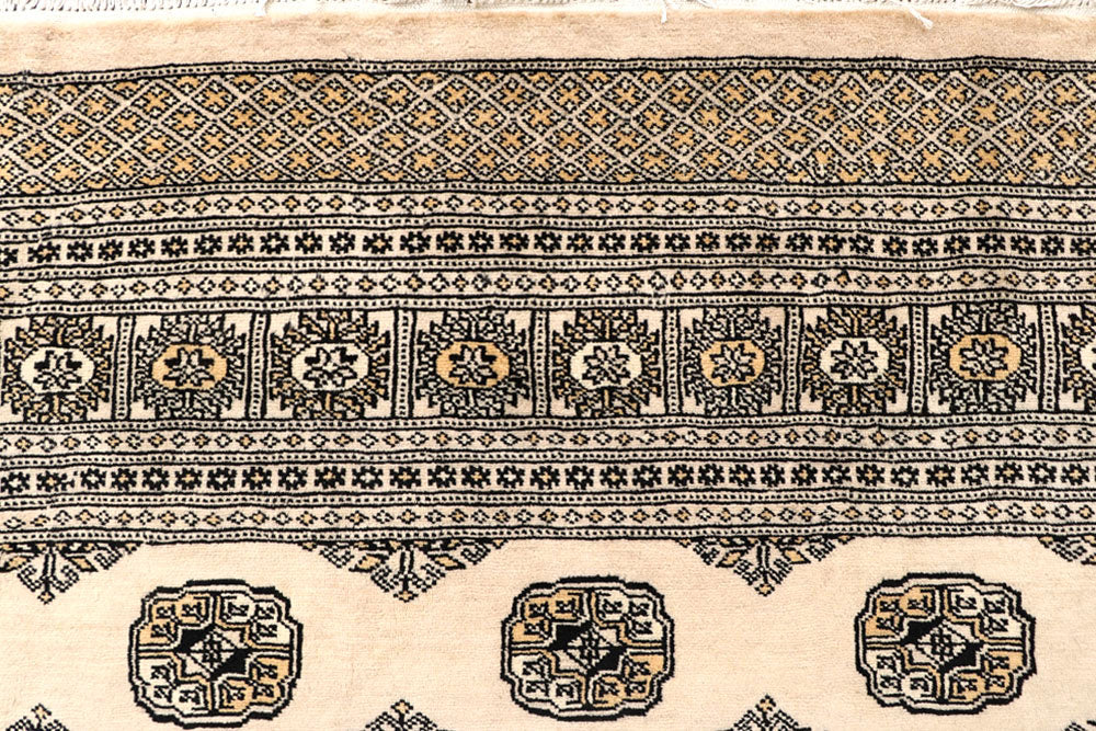 Blanched Almond Bokhara 6' 6 x 8' 2 - No. 59704 - ALRUG Rug Store