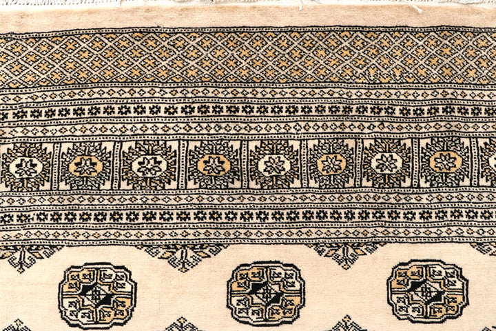 Blanched Almond Bokhara 6' 6 x 8' 2 - No. 59704 - ALRUG Rug Store