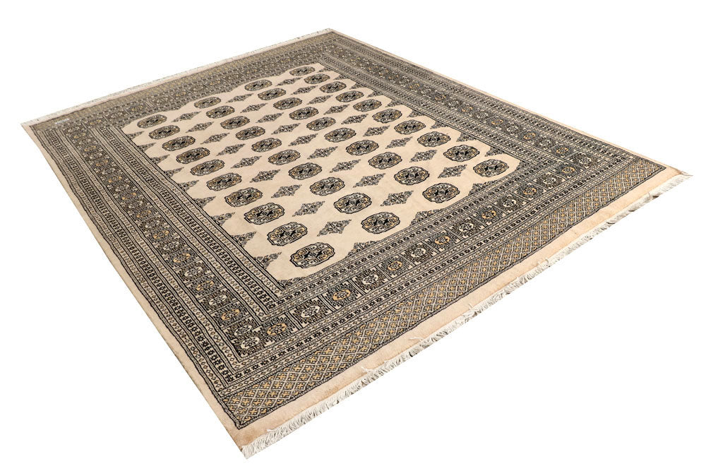 Blanched Almond Bokhara 6' 6 x 8' 2 - No. 59704 - ALRUG Rug Store