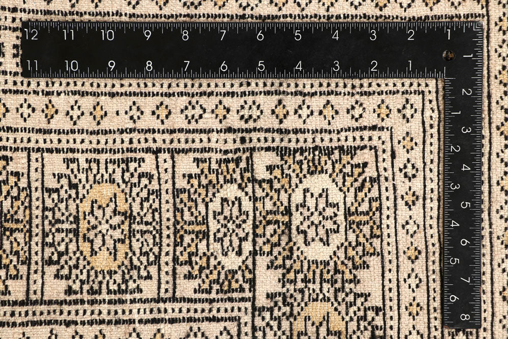 Blanched Almond Bokhara 6' 6 x 8' 2 - No. 59704 - ALRUG Rug Store