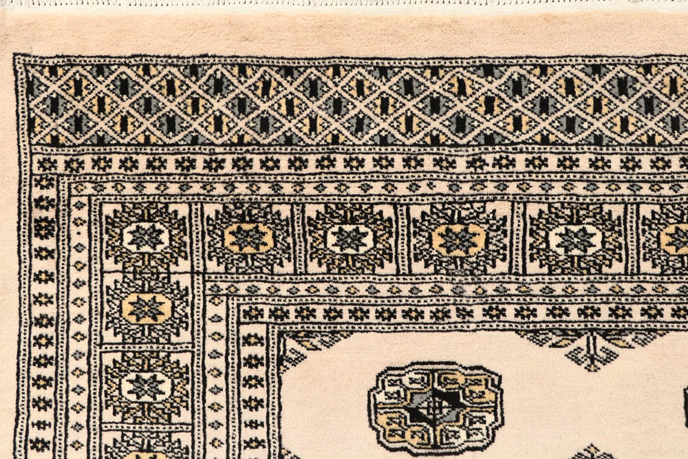 Blanched Almond Bokhara 6' 8 x 8' - No. 59705 - ALRUG Rug Store