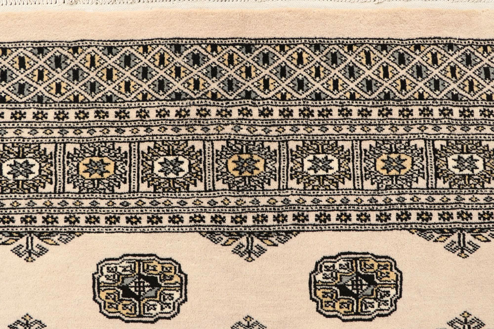 Blanched Almond Bokhara 6' 8 x 8' - No. 59705 - ALRUG Rug Store