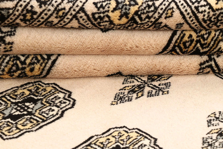 Blanched Almond Bokhara 6' 8 x 8' - No. 59705 - ALRUG Rug Store