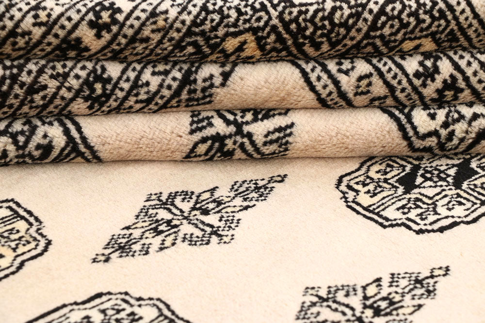 Bisque Bokhara 6' 7 x 7' 10 - No. 59706 - ALRUG Rug Store