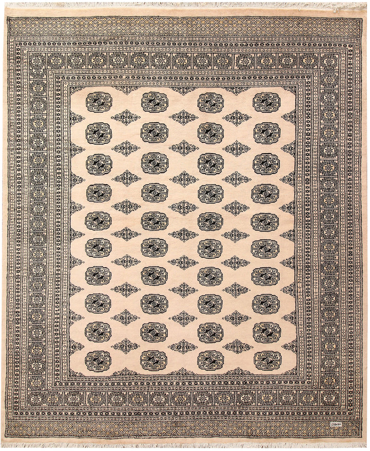 Bisque Bokhara 6' 7 x 7' 10 - No. 59706 - ALRUG Rug Store