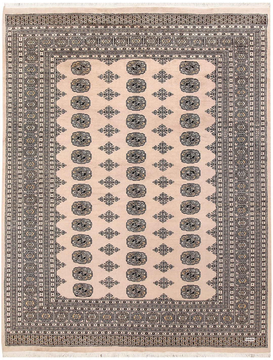 Bisque Bokhara 6' 4 x 8' 2 - No. 59708 - ALRUG Rug Store