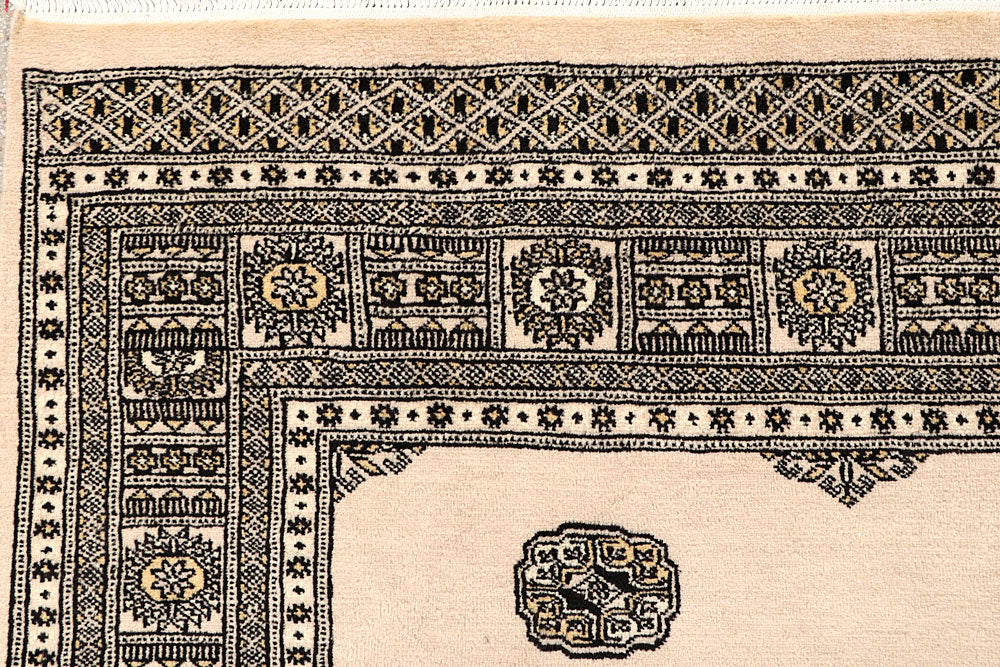Bisque Bokhara 6' 7 x 8' 2 - No. 59709 - ALRUG Rug Store