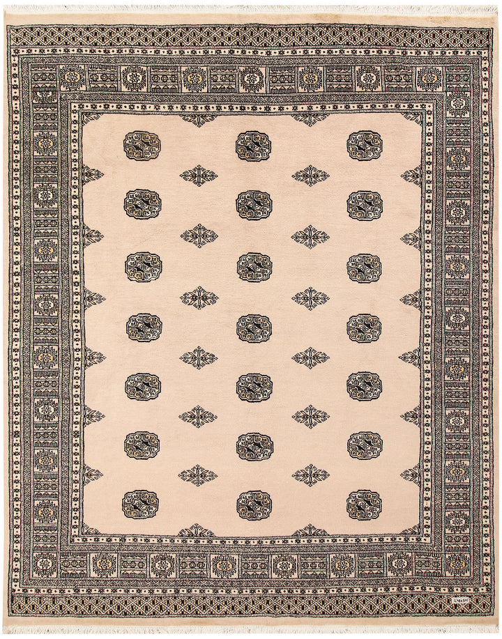 Bisque Bokhara 6' 7 x 8' 2 - No. 59709 - ALRUG Rug Store
