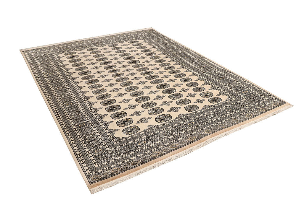 Bisque Bokhara 6' 6 x 8' 4 - No. 59710 - ALRUG Rug Store