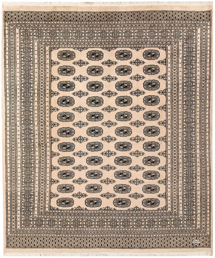 Bisque Bokhara 6' 7 x 7' 9 - No. 59712 - ALRUG Rug Store