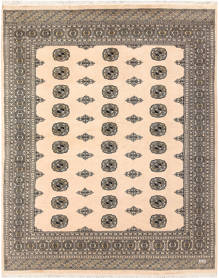 Bisque Bokhara 6' 7 x 8' 2 - No. 59714 - ALRUG Rug Store