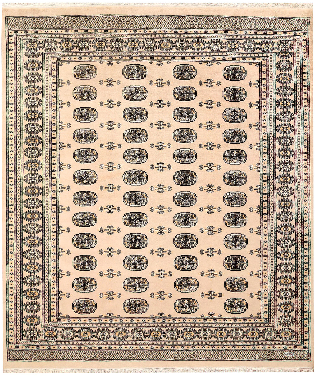 Bisque Bokhara 6' 8 x 7' 9 - No. 59715 - ALRUG Rug Store
