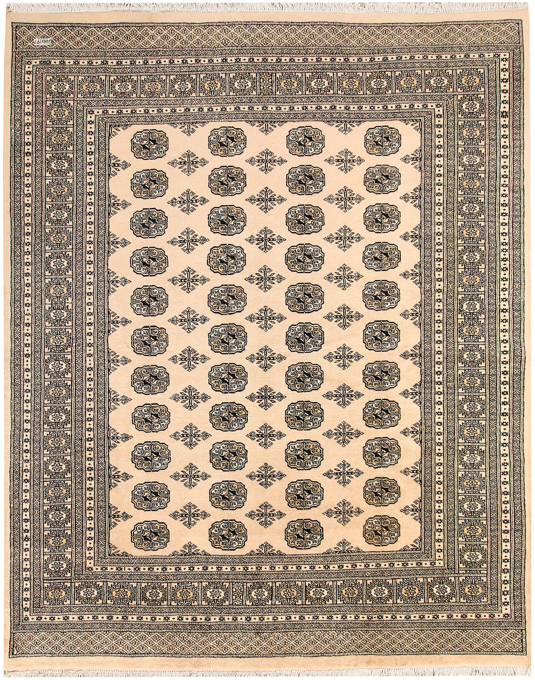 Bisque Bokhara 6' 6 x 8' - No. 59716 - ALRUG Rug Store