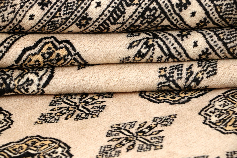 Bisque Bokhara 6' 7 x 8' 2 - No. 59717 - ALRUG Rug Store