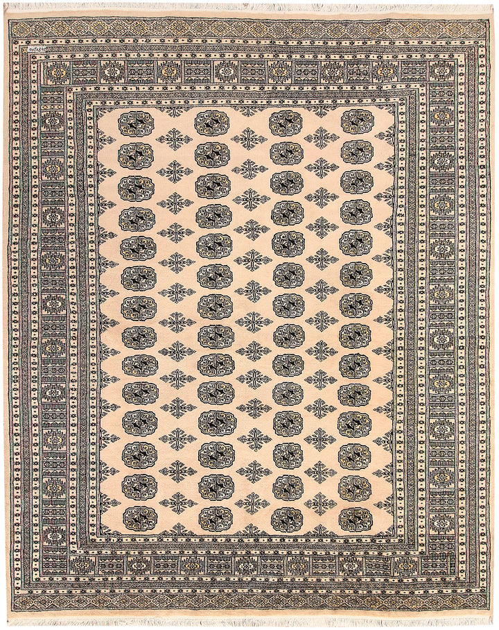 Bisque Bokhara 6' 7 x 8' 2 - No. 59717 - ALRUG Rug Store
