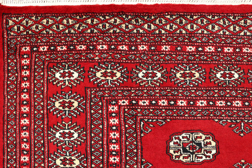 Red Bokhara 6' 6 x 8' 4 - No. 59722 - ALRUG Rug Store