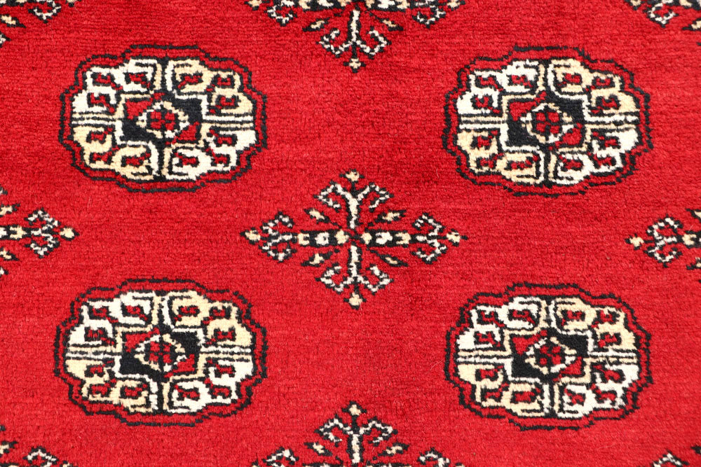 Red Bokhara 6' 6 x 8' 4 - No. 59722 - ALRUG Rug Store