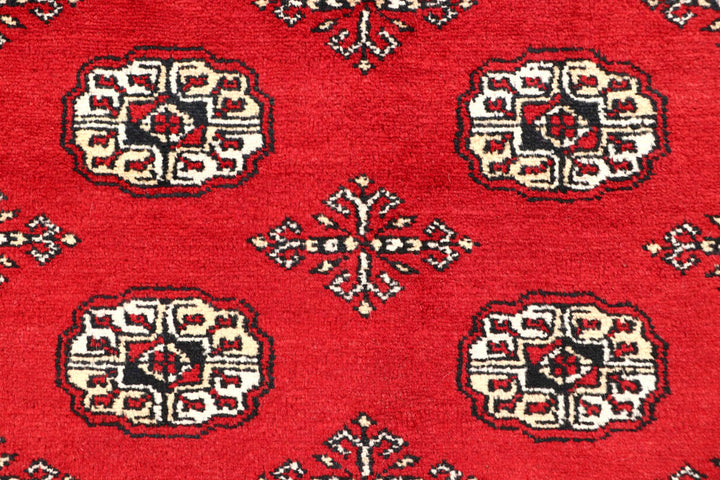 Red Bokhara 6' 6 x 8' 4 - No. 59722 - ALRUG Rug Store