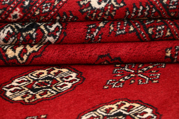 Red Bokhara 6' 6 x 8' 4 - No. 59722 - ALRUG Rug Store