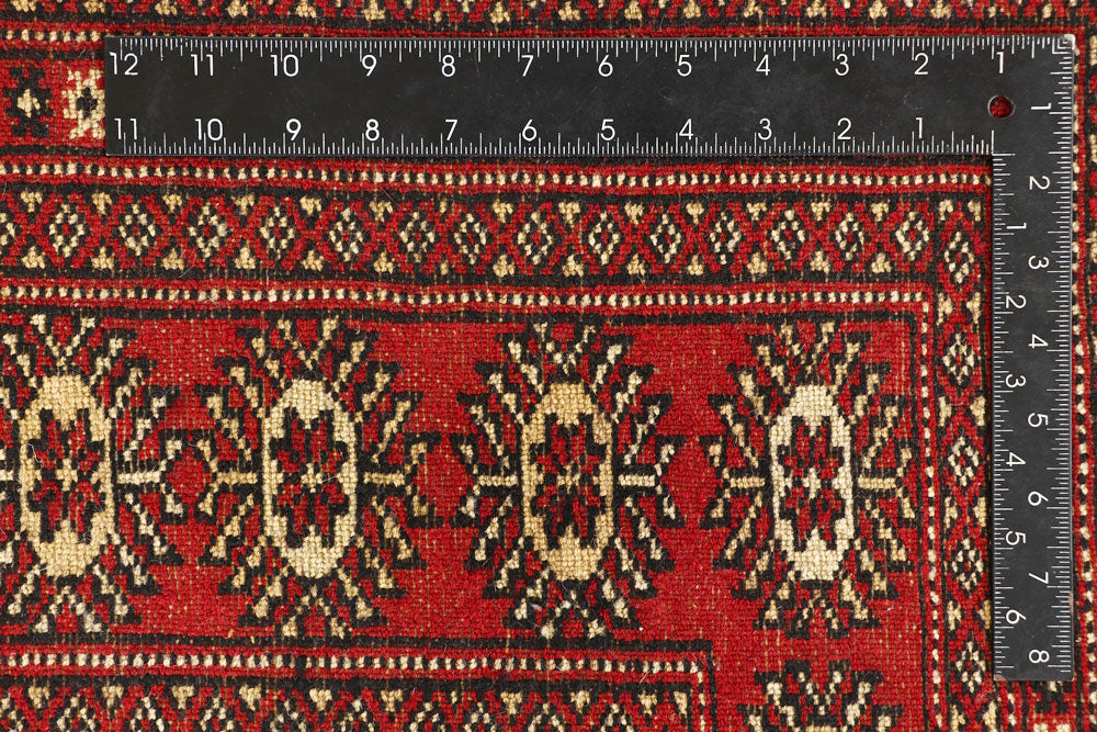 Red Bokhara 6' 6 x 8' 4 - No. 59722 - ALRUG Rug Store