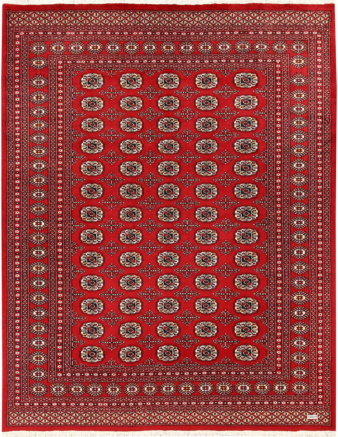 Firebrick Bokhara 6' 7 x 8' 5 - No. 59723 - ALRUG Rug Store