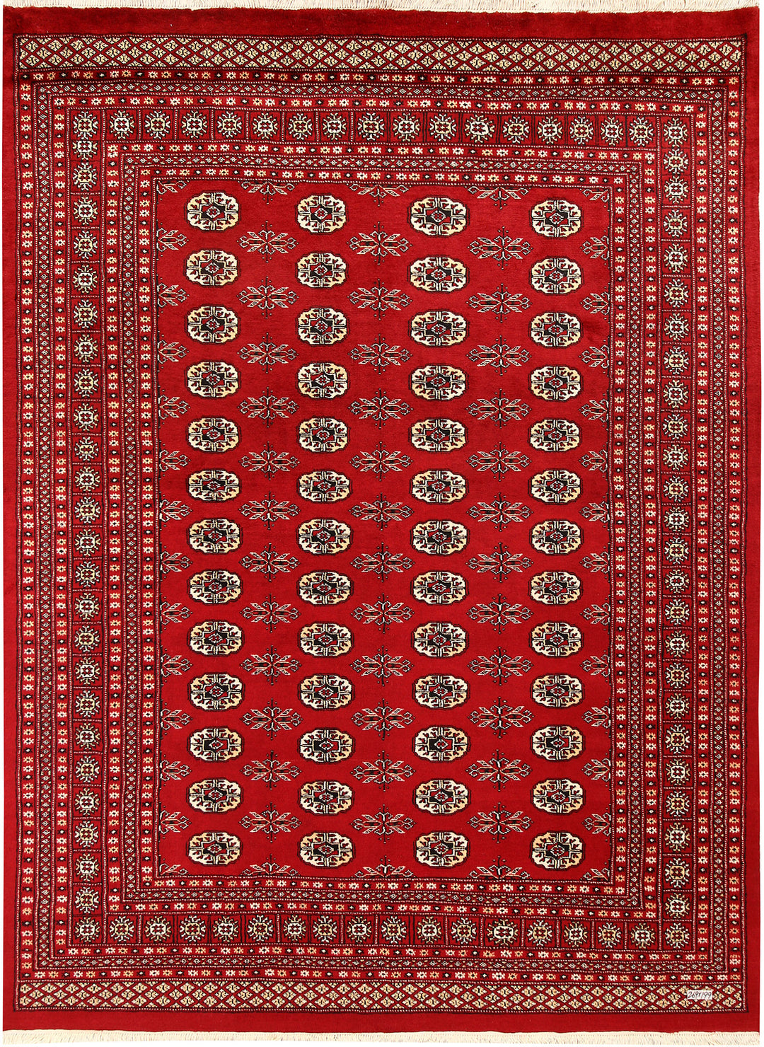 Firebrick Bokhara 6' 6 x 8' 10 - No. 59727 - ALRUG Rug Store