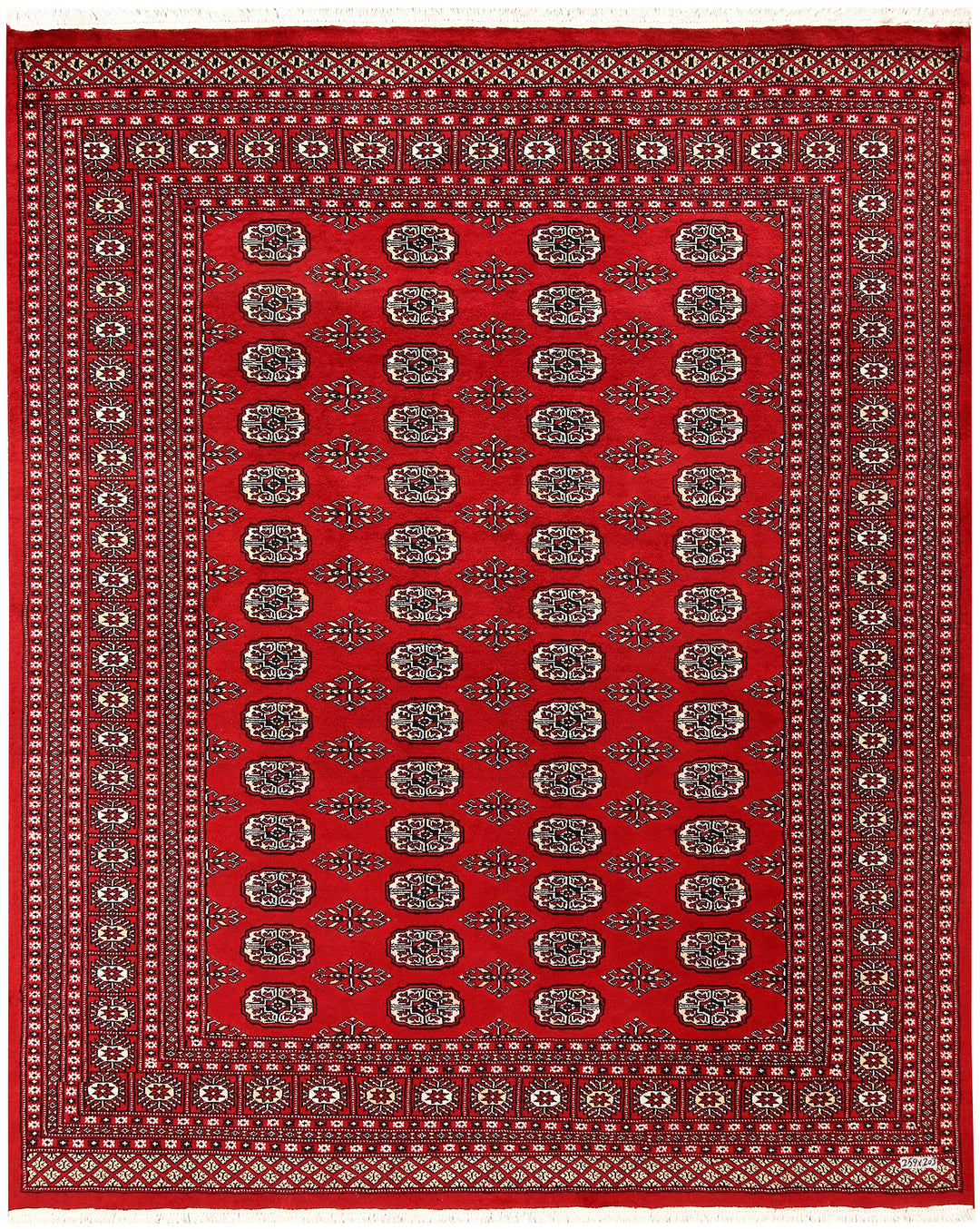 Firebrick Bokhara 6' 8 x 8' 6 - No. 59729 - ALRUG Rug Store