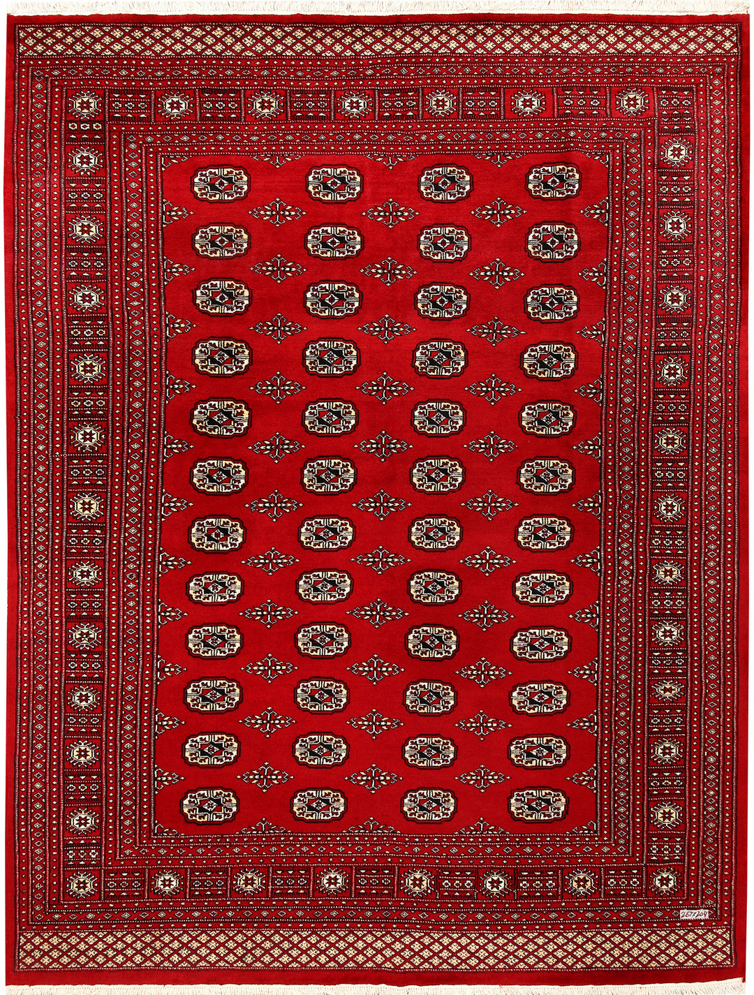 Firebrick Bokhara 6' 8 x 8' 9 - No. 59730 - ALRUG Rug Store