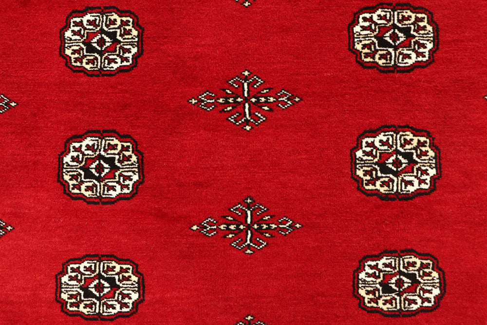 Red Bokhara 6' 7 x 8' 5 - No. 59732 - ALRUG Rug Store